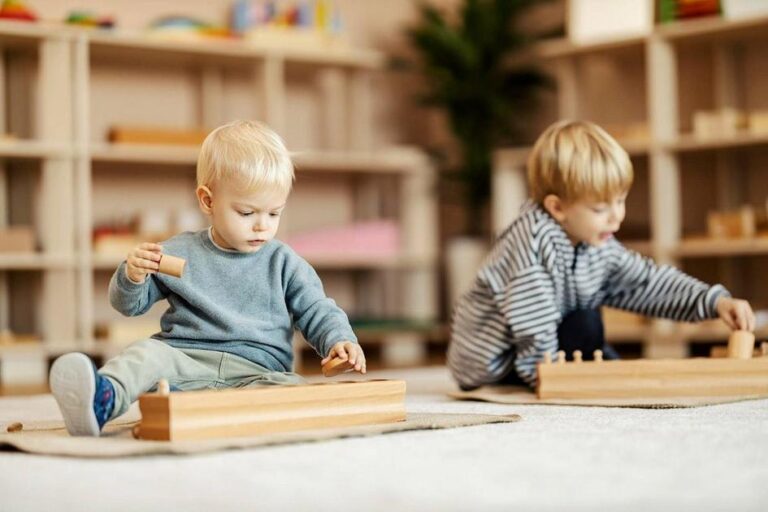 brinquedo de madeira montessori nursery decor sensorial chocalhos brinquedos